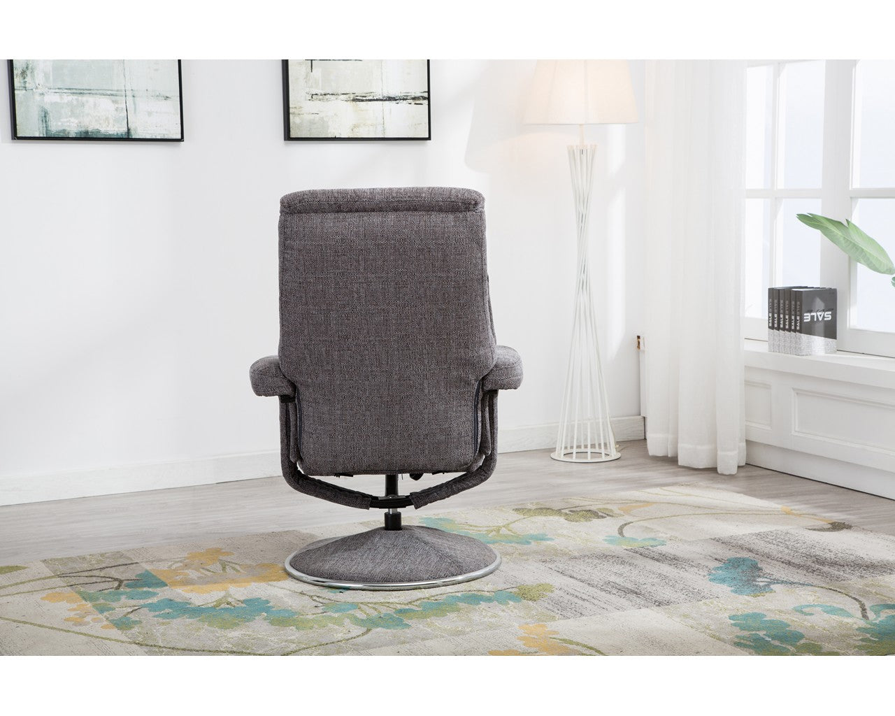 Swivel Recliner Chair Collection - Biarritz: Lisbon Grey