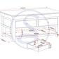 Bordeaux 2 Drawer Coffee Table - IVORY/OAK