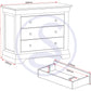 Bordeaux 3 Drawer Chest - Pebble Grey