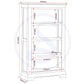 Bordeaux Bookcase - Ivory/Oak