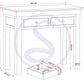 Bordeaux Console Table - Pebble Grey/Oak
