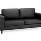 Box Sofa Black 3 Seater