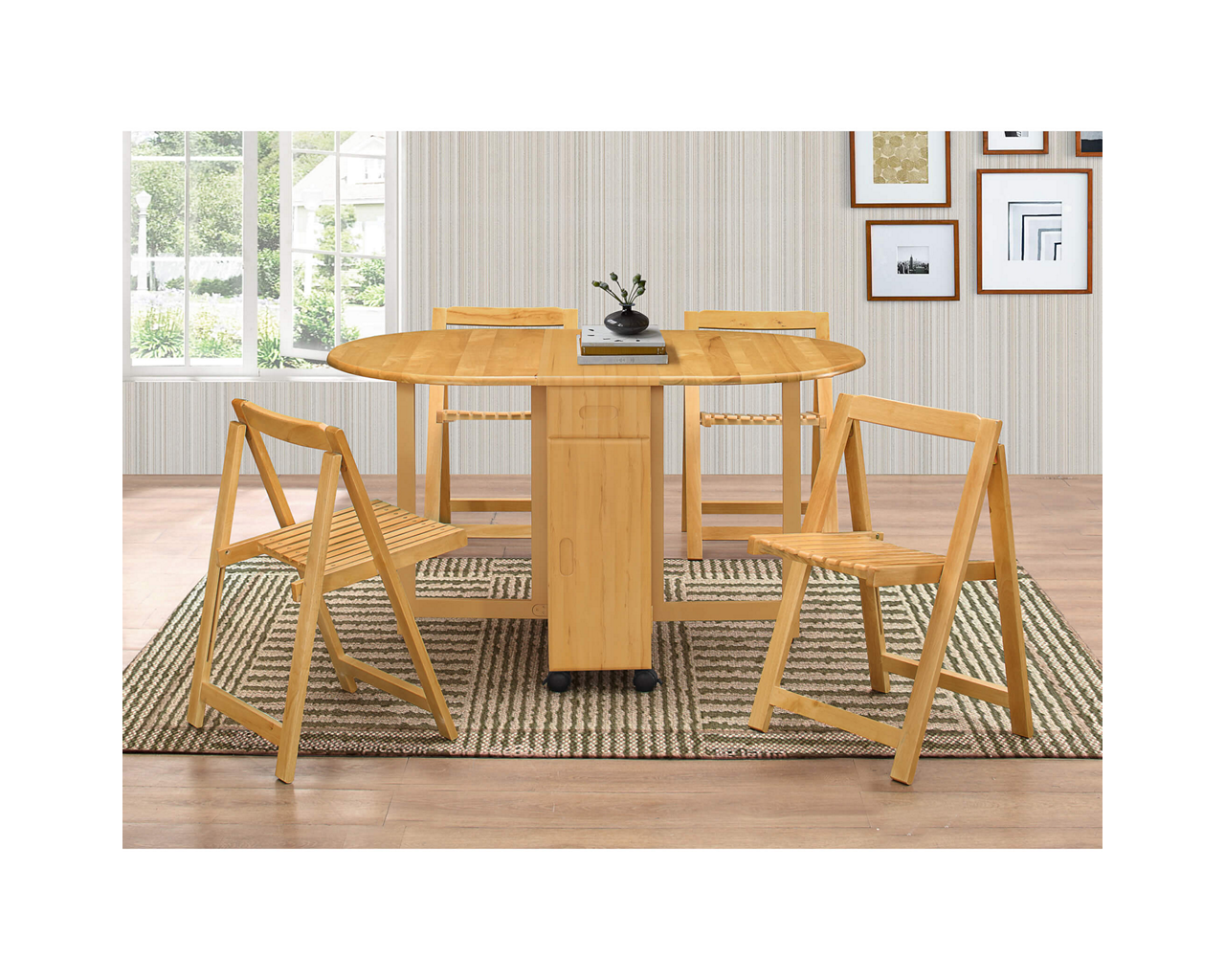 Butterfly Dining Set with 4 Chairs