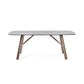 Callisto 200cm Rectangular Smoked Bubble Glass Dining Table