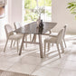 Set of 2 Callisto Beige Faux Leather Swivel Dining Chairs