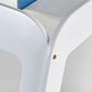 Campervan 90cm Single Blue and White Bed