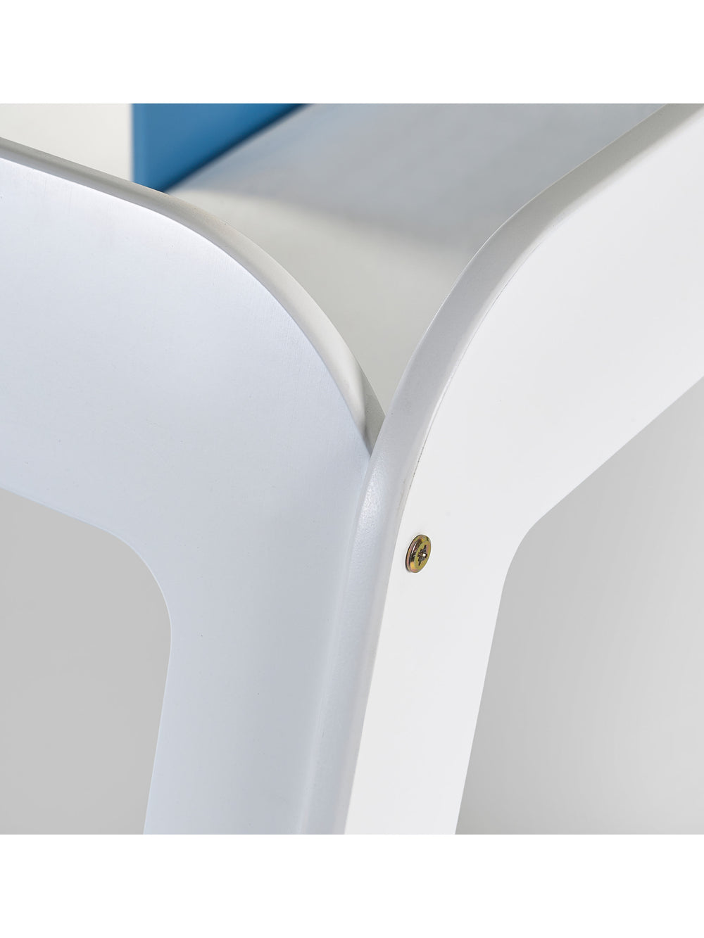 Campervan 90cm Single Blue and White Bed