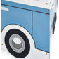 Campervan 90cm Single Blue and White Bed