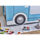 Campervan 90cm Single Blue and White Bed