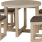 Cambourne Stowaway Dining Set - LIGHT SONOMA OAK