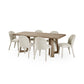 Caravelle Rectangular 4-6 Seater Dining Table - Smokey Oak Effect