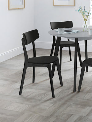Set of 2 Casa Black Dining Chairs