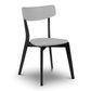 Set of 2 Casa Grey and Black Dining Chairs