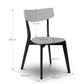 Set of 2 Casa Grey and Black Dining Chairs