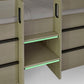 Celeste Midsleeper with Drawers - Nordic Wood Effect