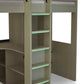 Celeste Highsleeper with Desk - Nordic Wood Effect