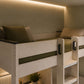 Celeste Highsleeper with Desk - Nordic Wood Effect