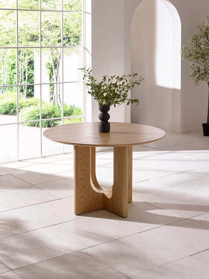 Cellini Oak 120cm Round Dining Table