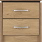 Charles 2 Drawer Bedside - OAK EFFECT VENEER