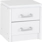 Charles 2 Drawer Bedside - White