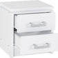 Charles 2 Drawer Bedside - White