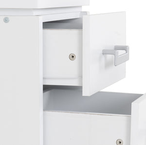 Charles 2 Drawer Bedside - WHITE