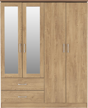 CHARLES-4-DOOR-2-DRAWER-WARDROBE-OAK-EFFECT-VENEER-2021-100-101-019-02-scaled.jpg