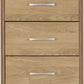 Charles 5 Drawer Narrow Chest - OAK EFFECT VENEER