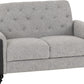 Chester 3+2 Suite - Light Grey Fabric