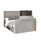 Clara Light Grey 180cm Super King TV Ottoman Storage Bed