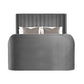 Clara Dark Grey 180cm Super King TV Ottoman Storage Bed