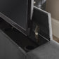 Clara Dark Grey 180cm Super King TV Ottoman Storage Bed