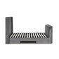 Clara Dark Grey 180cm Super King TV Ottoman Storage Bed