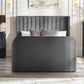 Clara Dark Grey 180cm Super King TV Ottoman Storage Bed