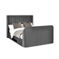 Clara Dark Grey 180cm Super King TV Ottoman Storage Bed