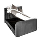 Clara Dark Grey 180cm Super King TV Ottoman Storage Bed