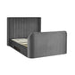 Clara Dark Grey 180cm Super King TV Ottoman Storage Bed