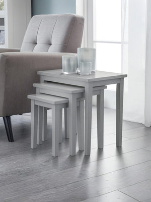 Cleo Nest of 3 Side Tables - Grey