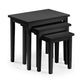 Cleo Nest of 3 Side Tables - Black