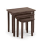 Cleo Nest of 3 Side Tables - Walnut Effect