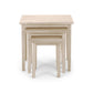 Cleo Nest of 3 Side Tables - White Wash Effect