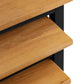 Cleo Nest of 3 Side Tables - Black/Oak Effect