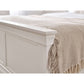 Clermont 150cm King White Bed