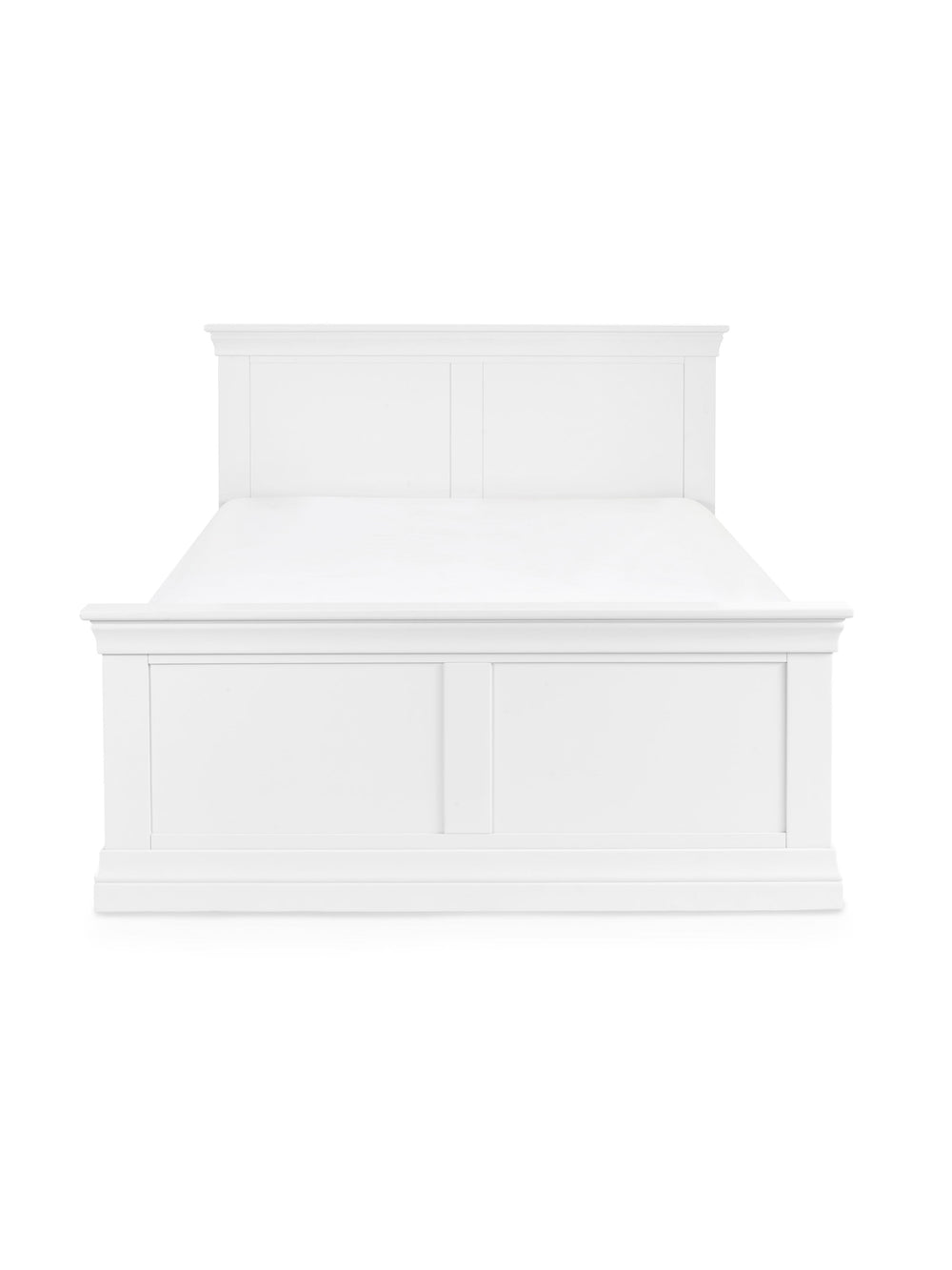Clermont 150cm King White Bed
