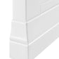 Clermont 150cm King White Bed