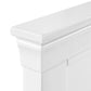 Clermont 150cm King White Bed