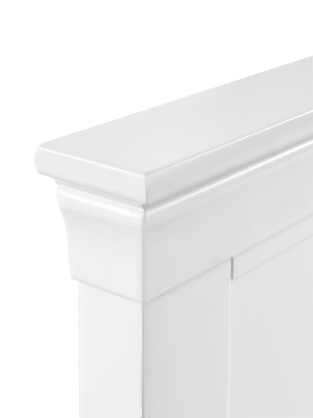 Clermont 150cm King White Bed