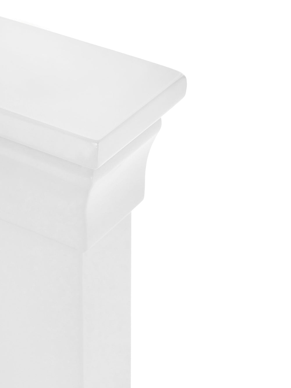 Clermont 150cm King White Bed
