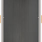 Cleveland 2 Door Wardrobe - White/Grey Metal Effect