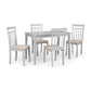 Coast Slatted Back Dining Chairs (Set of 2) - Grey/Ivory Faux Suede